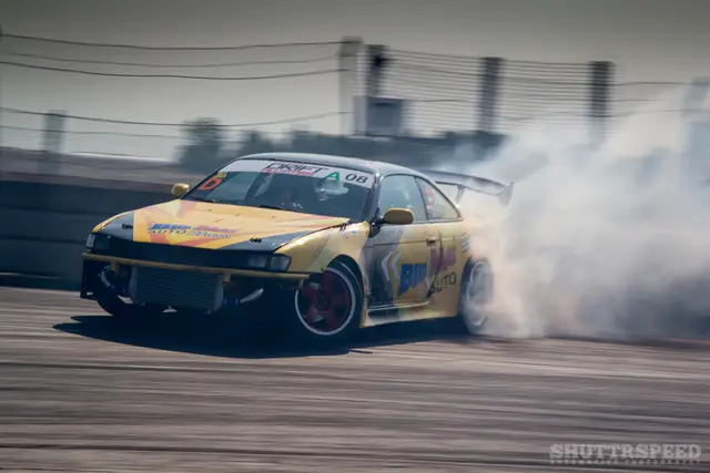Bad Mad racing making some smoke.